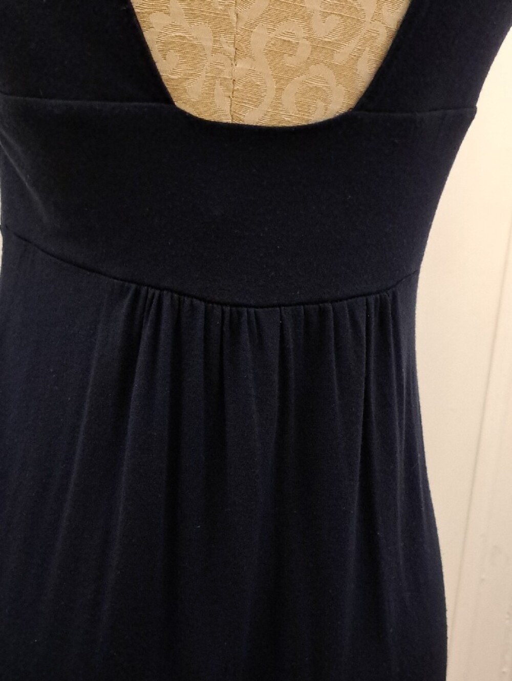 Express Navy Twist-Knot Midi Dress - Picture 7 of 12